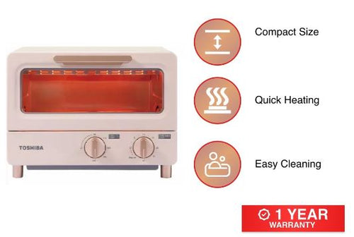 Toshiba ET-TD7080(PN) Pink Quick Heating Toaster, 8L