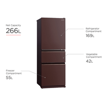 Load image into Gallery viewer, Mitsubishi MR-CGX41EX Bottom Freezer Refrigerator (3 Door)