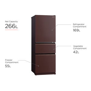 Mitsubishi MR-CGX41EX Bottom Freezer Refrigerator (3 Door)