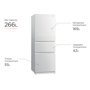 Mitsubishi MR-CGX41EX Bottom Freezer Refrigerator (3 Door)