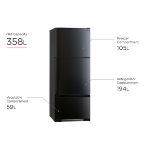 Mitsubishi MR-V50EX Top Freezer Refrigerator (3 Door)