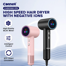 Load image into Gallery viewer, Cornell CHDE10GY/PK Halo High Speed Hair Dryer, Professional Ionic Hair Dryer