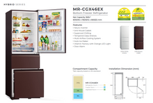 Load image into Gallery viewer, Mitsubishi MR-CGX46EX Bottom Freezer Refrigerator (3 Door)