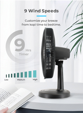 Load image into Gallery viewer, Mistral MTF1697DR - (Climate Voucher) Matt Black Gen 1 - 16" DC Table Fan with Remote
