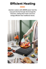 Load image into Gallery viewer, Cornell CICS501BK Induction Cooker 2000W with Premium Stainless Steel Pot