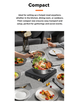 Load image into Gallery viewer, Cornell CICS501BK Induction Cooker 2000W with Premium Stainless Steel Pot