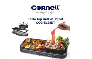 Cornell CCG-EL98DT 2-in-1 Steamboat BBQ Pan Grill Hot Pot Set