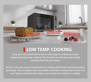 Toshiba MV-TC26TF(BK) Black Ceramic INVERTECH™4.0(inverter) Interior Microwave + Grill + Convection + Health Air Fry, 26L
